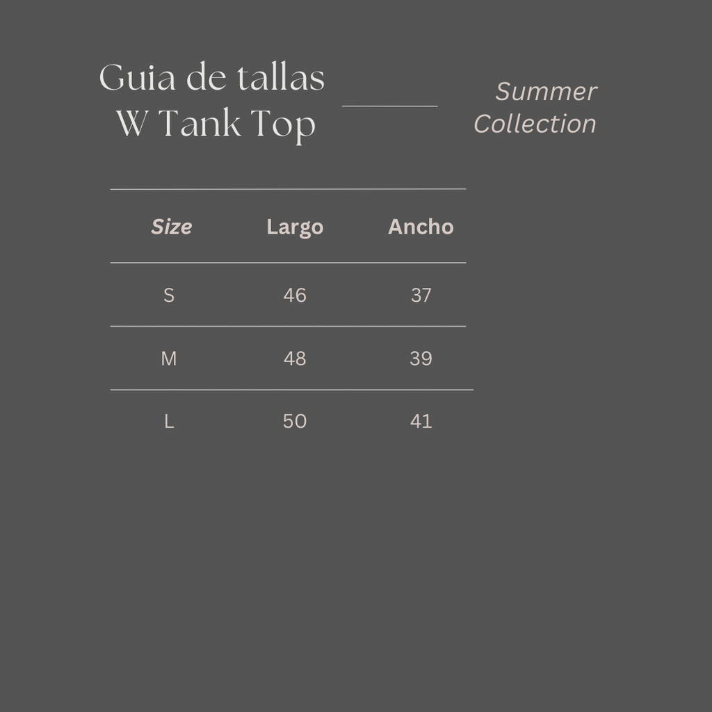 W TANK TOP WHITE
