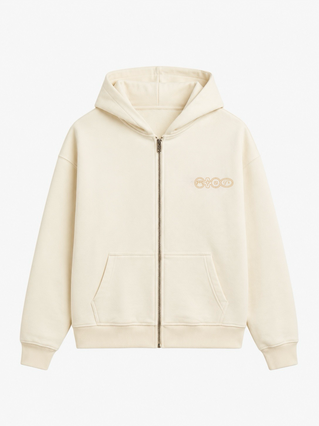 RAW HOODIE ZIP LOGO
