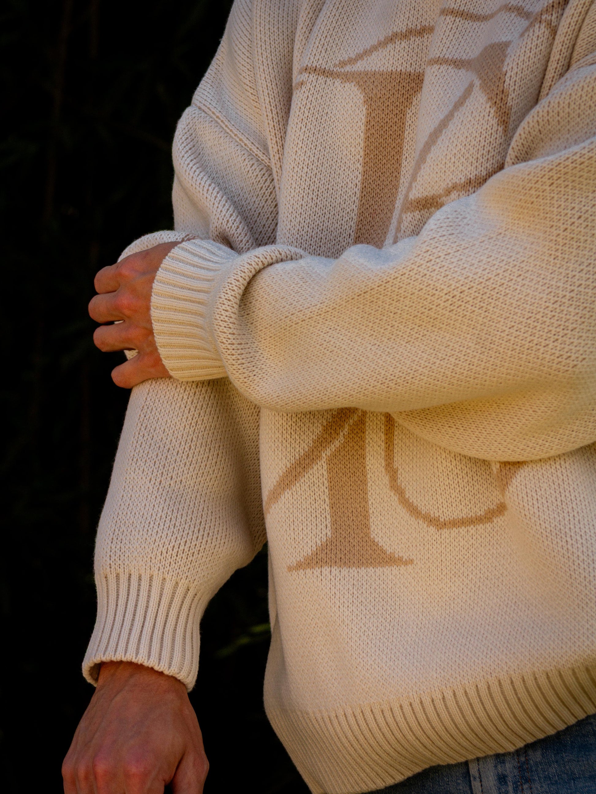 SWEATER BEIGE “TB”
