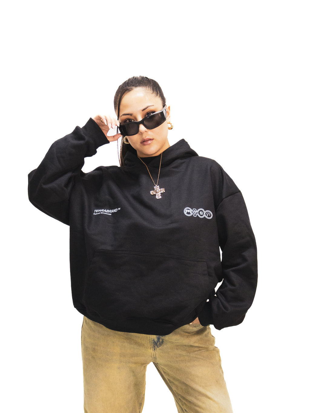 BLACK HOODIE LOGO