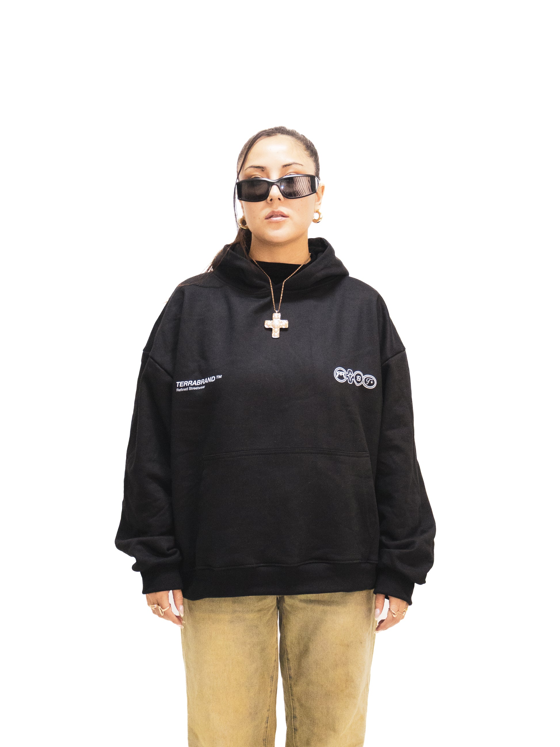 BLACK HOODIE LOGO
